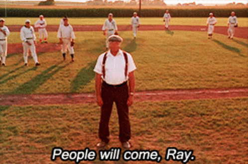 social media content strategy - field of dreams quote