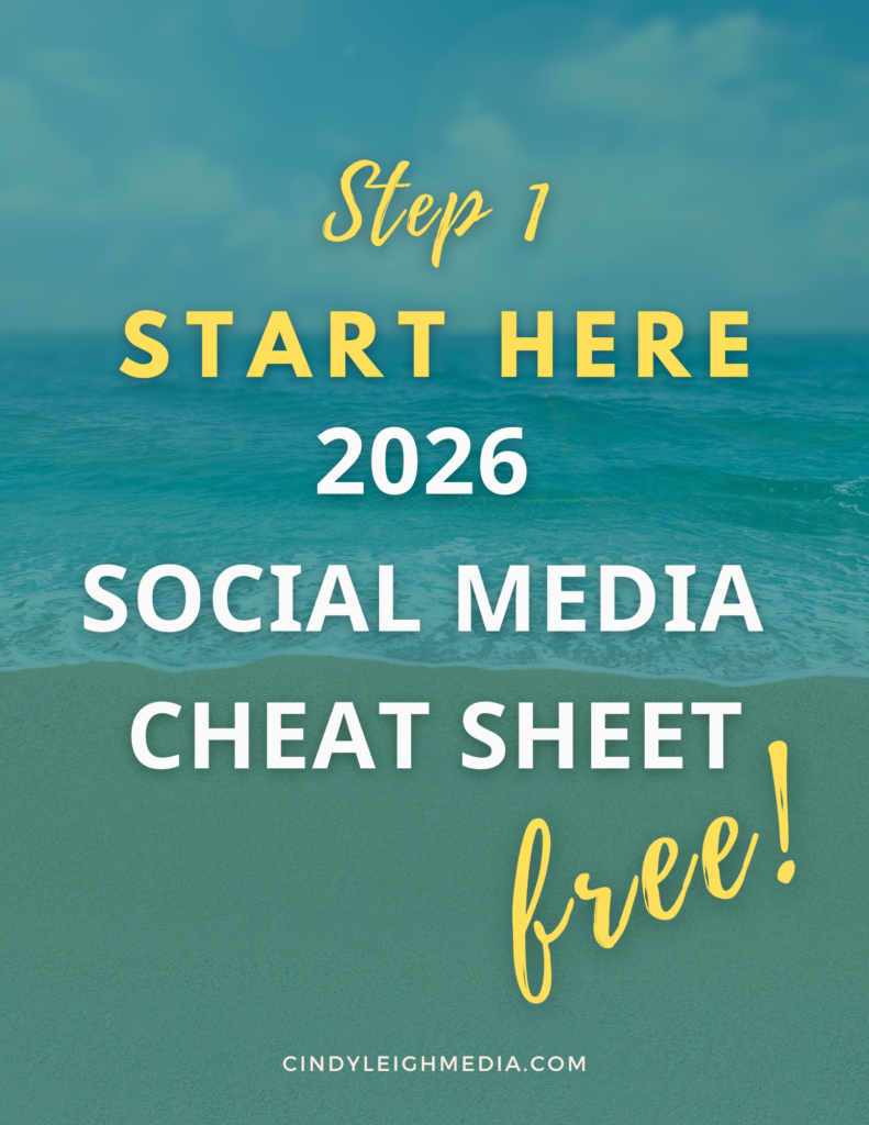 Step 1 Social Media Cheat Sheet