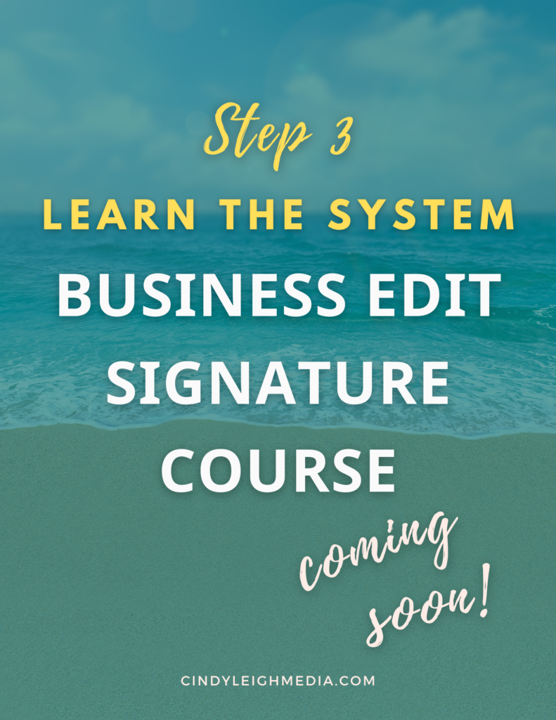 Business Edit Signature Course